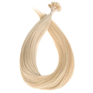 Hair Extensions Strands #SILVER,100% Natural Hair, 50cm 25pcs