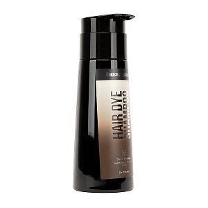 Men's Hair Dye Shampoo 400ml – Dark Brown, Easy and Quick Grey Coverage