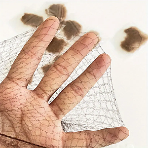 Hair Net for Bun Dark Brown 50 cm – Ideal for Ballet, 2 pcs
