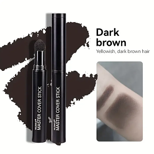 Hair Cover Stick for White Roots, Thinning Spots & Hairline Correction – Dark Brown