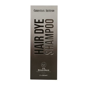 Hair Dye Shampoo 400ml – Brown Black, Easy & Instant Gray Coverage (Ideal for Men & Women)