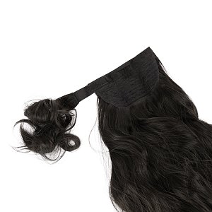 Ponytail Hairpiece HD Wavy 75cm 160g Darkest Brown #11