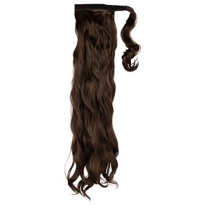 Ponytail Hairpiece HD Wavy 75cm 160g Choc Brown #6-1
