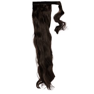Ponytail Hairpiece HD Wavy 75cm 160g Dark Brown #10