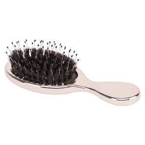 Mini Oval Hair Brush for Extensions 14cm – Nylon Bristles & Anti-Static, Detangling & Smoothing