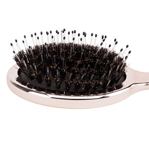 Mini Oval Hair Brush for Extensions 14cm – Nylon Bristles & Anti-Static, Detangling & Smoothing