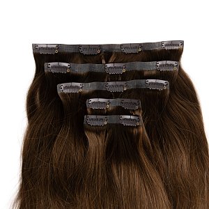 Natural PU Clip-In Hair Weft #2 Dark Blonde 50cm, 120g