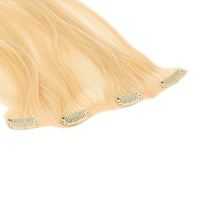 Natural PU Clip-In Hair Weft #60 Platinum Blonde 50cm, 120g