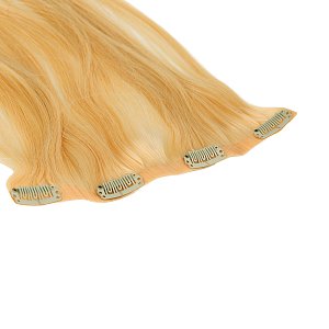 Natural PU Clip-In Hair Weft #1001 Platinum Blonde Light Beige 50cm, 120g