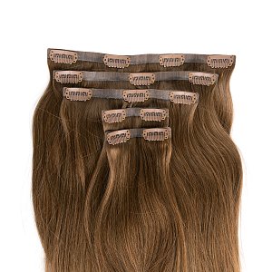 Natural PU Clip-In Hair Weft #4 Blonde 50cm, 120g