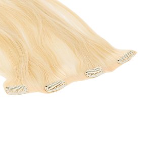 Natural PU Clip-In Hair Weft #613 Light Platinum Blonde 50cm, 120g