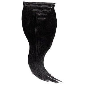 Natural PU Clip-In Hair Weft #1 Natural Black 50cm, 120g