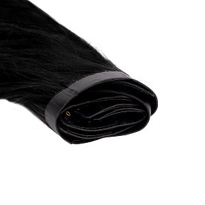 Natural PU Clip-In Hair Weft #1 Natural Black 50cm, 120g