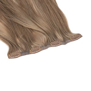 Natural PU Clip-In Hair Weft #5A Light Ash Blonde 50cm, 120g