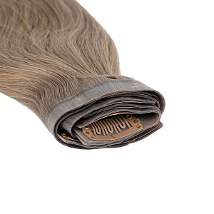 Natural PU Clip-In Hair Weft #5A Light Ash Blonde 50cm, 120g