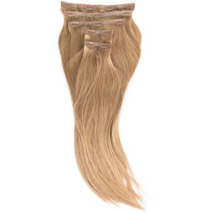 Natural PU Clip-In Hair Weft #12 Light Blonde Beige 50cm, 120g