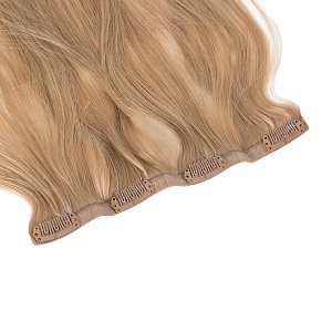 Natural PU Clip-In Hair Weft #12 Light Blonde Beige 50cm, 120g