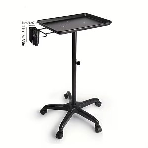 Professional Height Adjustable Salon Trolley with Hair Dryer Holder