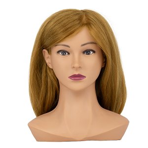 Training Mannequin Head with Natural Hair Blonde 240g 60cm
