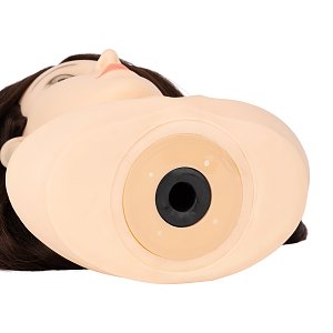 Training Mannequin Head with Natural Hair Brown with Stand 240g 60cm