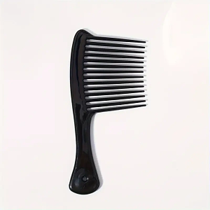 Afro Hair Comb Black with Wide Teeth – Ideal for Detangling