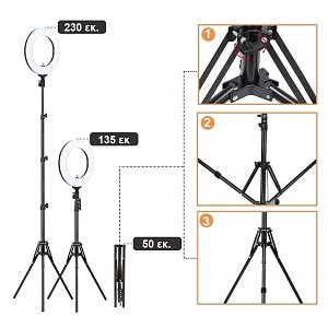 Ring Light Led 46cm (18") with Free Mirror