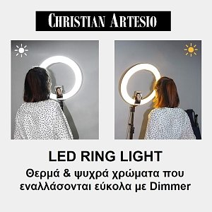 Ring Light Led 46cm (18") with Free Mirror