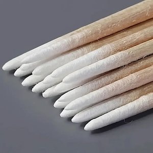 Professional Wooden Nail Precision Swabs 100pcs – Cleaning Sticks for Polish Correction & Nail Art