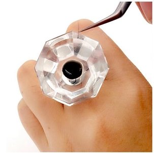 Eyelash Glue Glass Ring