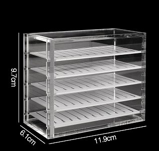 Wimpernplatten Aufbewahrungsbox inkl. 5 Platten