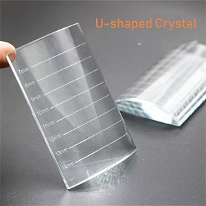 Clear Crystal Eyelash Placement Palette Curved