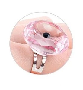 Eyelash Glue Glass Ring Pink