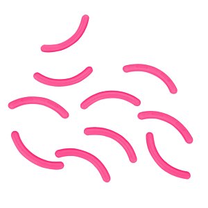 Silikonaustausch fur Wimpernzange 10 Stuck Rosa