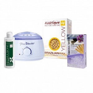 Depilatation Set with Yellow Hot Wax Drops