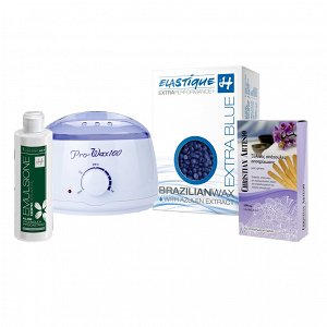 Depilatation Set with Blue Hot Wax Drops