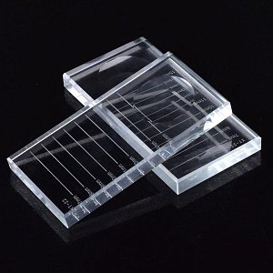 Clear Crystal Eyelash Placement Palette Rectangle