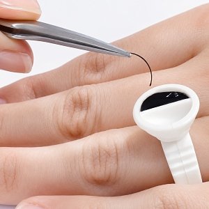 Eyelash Glue Plastic Ring Double 10pcs