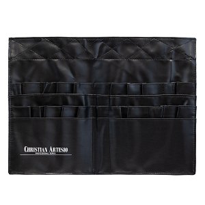 Makeup Brush Belt with 20 Slots & 4 Pockets – Adjustable Waterproof PU Leather Tool Organizer for Makeup Artists & Stylists