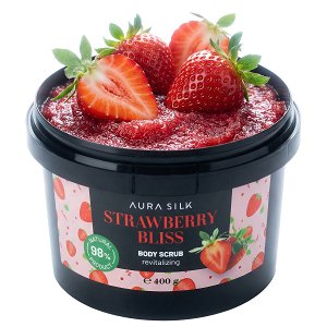Body & Foot Scrub Aura Silk Strawberry Bliss 400g