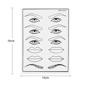 Lip/Eyebrow Tattoo Practice Silicone