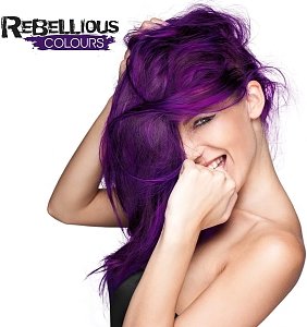 Rebellious Semi-Permanent Hair Dye Purple Fury 100ml