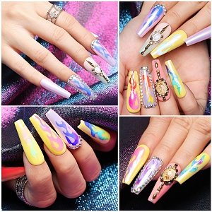 Flame Nail Stickers