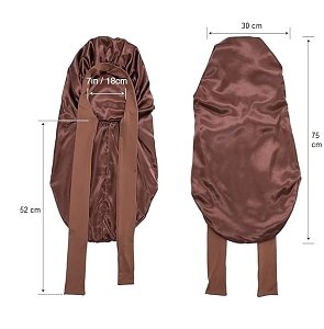 Long Satin Sleep Bonnet – Protects Hair from Frizz & Breakage