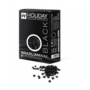 Depilatory Wax Warm Black Rubber with Titanium Drops 500g
