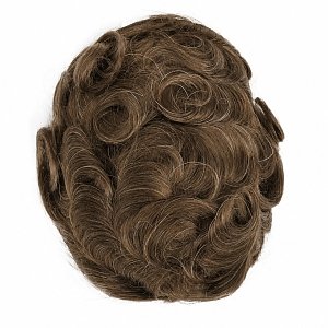 Unsichtbares Herren-Toupet fur Haarausfall, Naturlicher Look Blond mit 20% grauen Haaren