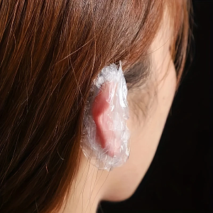 Waterproof Disposable Transparent Ear Covers 100 pcs
