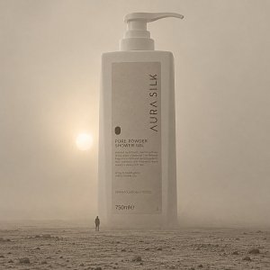 AuraSilk Shower Gel Pure Powder 750ml