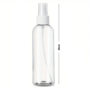 Plastic Bottle with Spray Transparent 250ml