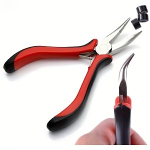 Curved Micro Ring Extension Pliers – For Application & Removal