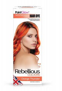 Rebellious Semi-Permanent Hair Dye Orange Thunder 70ml